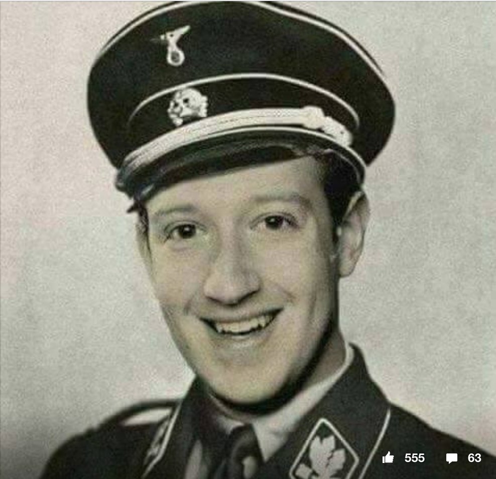 Obergruppenführer Mark Zuckerberg Caught Censoring the News... Again nazi