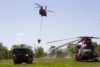 A California Army National Guard CH-47 carries a 