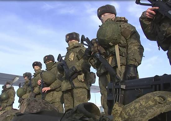Russian peacekeepers in Kazakhstan