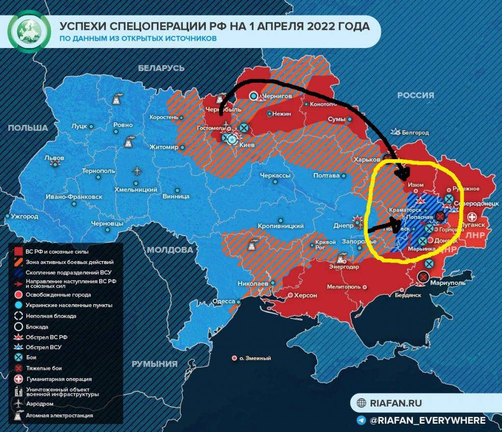 ukraine war map april 1