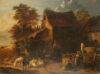 Jan_Baptist_Wolfaerts_-_Herd_of_sheep_near_a_peasant_house Jan_Baptist_Wolfaerts_-_Herd_of_sheep_near_a_peasant_house